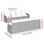 Conjunto de sofá de jardín 9 pcs Beige Poliratán