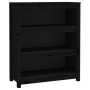 Regal aus massivem schwarzem Kiefernholz, 80 x 35 x 97 cm von vidaXL, Bücherregale und Regale - Ref: Foro24-821683, Preis: 99...