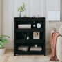 Regal aus massivem schwarzem Kiefernholz, 80 x 35 x 97 cm von vidaXL, Bücherregale und Regale - Ref: Foro24-821683, Preis: 99...