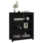 Regal aus massivem schwarzem Kiefernholz, 80 x 35 x 97 cm von vidaXL, Bücherregale und Regale - Ref: Foro24-821683, Preis: 99...