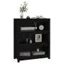 Regal aus massivem schwarzem Kiefernholz, 80 x 35 x 97 cm von vidaXL, Bücherregale und Regale - Ref: Foro24-821683, Preis: 98...