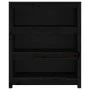 Regal aus massivem schwarzem Kiefernholz, 80 x 35 x 97 cm von vidaXL, Bücherregale und Regale - Ref: Foro24-821683, Preis: 98...