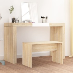 Sonoma oak plywood dressing stool 70x35x45 cm by vidaXL, vanity benches - Ref: Foro24-802816, Price: 31,67 €, Discount: %