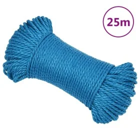Blue 6 mm 25 m polypropylene work rope by vidaXL, Ropes and metal cords - Ref: Foro24-152962, Price: 7,76 €, Discount: %