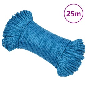 Cuerda de trabajo polipropileno azul 6 mm 25 m