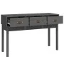 Konsolentisch aus massivem grauem Kiefernholz, 114 x 40 x 75 cm von vidaXL, Seitentische - Ref: Foro24-821756, Preis: 122,23 ...