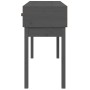 Solid gray pine wood console table 114x40x75 cm by vidaXL, Side tables - Ref: Foro24-821756, Price: 123,83 €, Discount: %