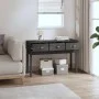 Solid gray pine wood console table 114x40x75 cm by vidaXL, Side tables - Ref: Foro24-821756, Price: 122,52 €, Discount: %