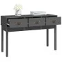 Konsolentisch aus massivem grauem Kiefernholz, 114 x 40 x 75 cm von vidaXL, Seitentische - Ref: Foro24-821756, Preis: 122,23 ...