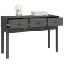 Solid gray pine wood console table 114x40x75 cm by vidaXL, Side tables - Ref: Foro24-821756, Price: 123,83 €, Discount: %