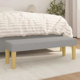Light gray fabric bench 100x30x30 cm by vidaXL, Banks - Ref: Foro24-346652, Price: 45,50 €, Discount: %