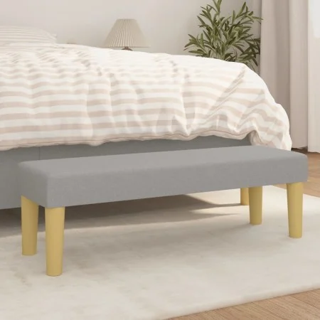 Light gray fabric bench 100x30x30 cm by vidaXL, Banks - Ref: Foro24-346652, Price: 45,50 €, Discount: %