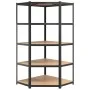 Resistant corner shelving 5 levels steel and plywood by vidaXL, Industrial shelving - Ref: Foro24-152881, Price: 110,42 €, Di...