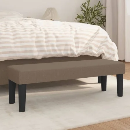 Taupe gray fabric bench 100x30x30 cm by vidaXL, Banks - Ref: Foro24-346648, Price: 58,59 €, Discount: %