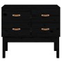 Konsolenschrank aus massivem Kiefernholz schwarz 90x40x78 cm von vidaXL, Sideboards - Ref: Foro24-821743, Preis: 125,49 €, Ra...
