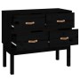 Konsolenschrank aus massivem Kiefernholz schwarz 90x40x78 cm von vidaXL, Sideboards - Ref: Foro24-821743, Preis: 125,49 €, Ra...