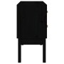 Solid black pine wood console table 90x40x78 cm by vidaXL, Sideboards - Ref: Foro24-821743, Price: 125,49 €, Discount: %