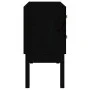 Solid black pine wood console table 90x40x78 cm by vidaXL, Sideboards - Ref: Foro24-821743, Price: 124,12 €, Discount: %