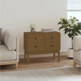 Konsolentisch aus massivem Kiefernholz in Honigbraun, 90 x 40 x 78 cm von vidaXL, Sideboards - Ref: Foro24-821742, Preis: 99,...