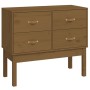 Honey brown solid pine wood console table 90x40x78 cm by vidaXL, Sideboards - Ref: Foro24-821742, Price: 99,80 €, Discount: %