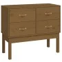 Honey brown solid pine wood console table 90x40x78 cm by vidaXL, Sideboards - Ref: Foro24-821742, Price: 99,80 €, Discount: %