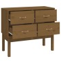 Honey brown solid pine wood console table 90x40x78 cm by vidaXL, Sideboards - Ref: Foro24-821742, Price: 99,80 €, Discount: %