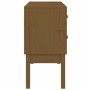 Honey brown solid pine wood console table 90x40x78 cm by vidaXL, Sideboards - Ref: Foro24-821742, Price: 99,80 €, Discount: %