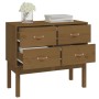 Honey brown solid pine wood console table 90x40x78 cm by vidaXL, Sideboards - Ref: Foro24-821742, Price: 99,80 €, Discount: %