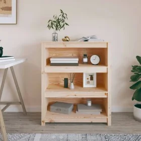 Solid pine wood shelf 80x35x68 cm by vidaXL, Bookcases and shelves - Ref: Foro24-821679, Price: 96,64 €, Discount: %