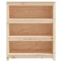 Estantería madera maciza de pino 80x35x68 cm de vidaXL, Librerías y estanterías - Ref: Foro24-821679, Precio: 96,64 €, Descue...