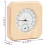 Hygrothermograph und Sanduhr für Sauna 2 in 1 Kiefernholz von vidaXL, Saunazubehör - Ref: Foro24-51687, Preis: 29,60 €, Rabat...