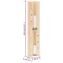 Hygrothermograph und Sanduhr für Sauna 2 in 1 Kiefernholz von vidaXL, Saunazubehör - Ref: Foro24-51687, Preis: 29,60 €, Rabat...