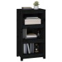 Massives Kiefernholz Bücherregal schwarz 50x35x97 cm von vidaXL, Bücherregale und Regale - Ref: Foro24-821708, Preis: 75,77 €...