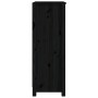Massives Kiefernholz Bücherregal schwarz 50x35x97 cm von vidaXL, Bücherregale und Regale - Ref: Foro24-821708, Preis: 75,77 €...