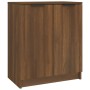 Mueble zapatero madera contrachapada marrón roble 59x35x70 cm