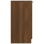 Mueble zapatero madera contrachapada marrón roble 59x35x70 cm