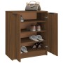 Schuhschrank aus braunem Eichenfurnierholz 59x35x70 cm. von vidaXL, Schränke und Lagerung - Ref: Foro24-817104, Preis: 75,10 ...