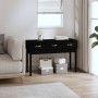 Solid black pine wood console table 114x40x75 cm by vidaXL, Side tables - Ref: Foro24-821758, Price: 126,61 €, Discount: %