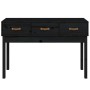 Solid black pine wood console table 114x40x75 cm by vidaXL, Side tables - Ref: Foro24-821758, Price: 126,61 €, Discount: %