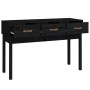 Solid black pine wood console table 114x40x75 cm by vidaXL, Side tables - Ref: Foro24-821758, Price: 126,61 €, Discount: %