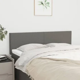 Cabeceros 2 unidades tela gris oscuro 72x5x78/88 cm de vidaXL, Cabeceros y pies de cama - Ref: Foro24-345785, Precio: 72,49 €...