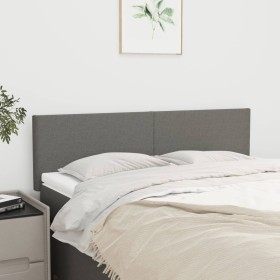 Headboards 2 units dark gray fabric 72x5x78/88 cm by vidaXL, Headboards and footboards - Ref: Foro24-345785, Price: 63,00 €, ...