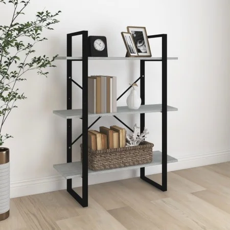Sonoma-graues Sperrholzregal 80x30x105 cm von vidaXL, Bücherregale und Regale - Ref: Foro24-821316, Preis: 49,96 €, Rabatt: %