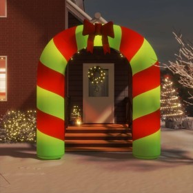 Puerta de arco inflable de Navidad con LED 270 cm