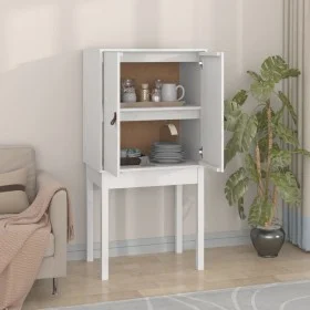 Tall sideboard solid white pine wood 60x40x120 cm by vidaXL, Sideboards - Ref: Foro24-821745, Price: 98,13 €, Discount: %
