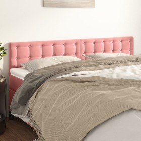 Kopfteile 2 Einheiten aus rosa Samt 90x5x78/88 cm von vidaXL, Kopf- und Fußteile - Ref: Foro24-346515, Preis: 61,09 €, Rabatt: %