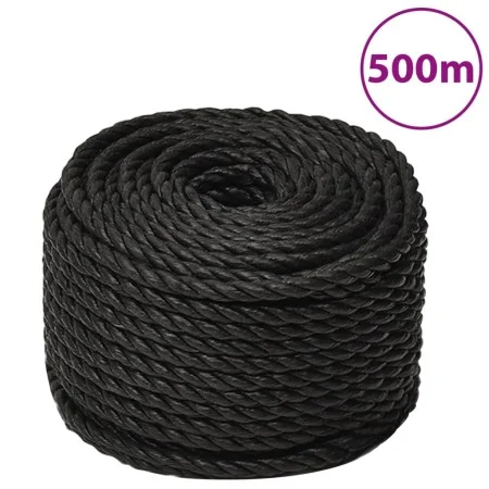 Cuerda de trabajo polipropileno negro 12 mm 500 m de vidaXL, Sogas y cuerdas metálicas - Ref: Foro24-153020, Precio: 189,24 €...