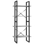 4-stufiges graues Sperrholzregal 60x30x140 cm von vidaXL, Bücherregale und Regale - Ref: Foro24-821310, Preis: 49,21 €, Rabat...