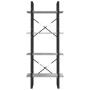 4-stufiges graues Sperrholzregal 60x30x140 cm von vidaXL, Bücherregale und Regale - Ref: Foro24-821310, Preis: 49,21 €, Rabat...
