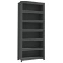 Regal aus massivem Kiefernholz in Grau, 80 x 35 x 183 cm von vidaXL, Bücherregale und Regale - Ref: Foro24-821696, Preis: 233...